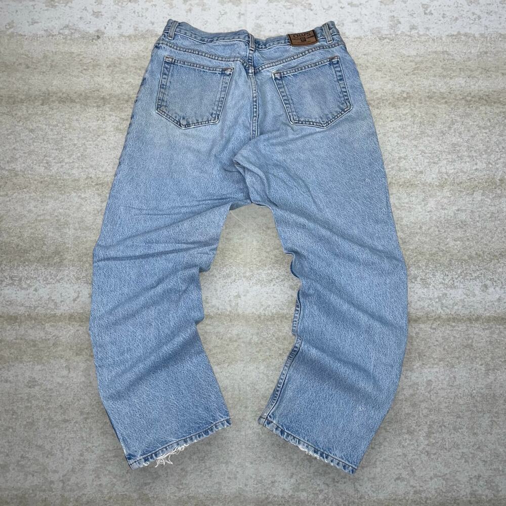 Vintage Y2K Chaps Ralph Lauren Jeans 34x30 Relaxed Fit Light Wash Denim